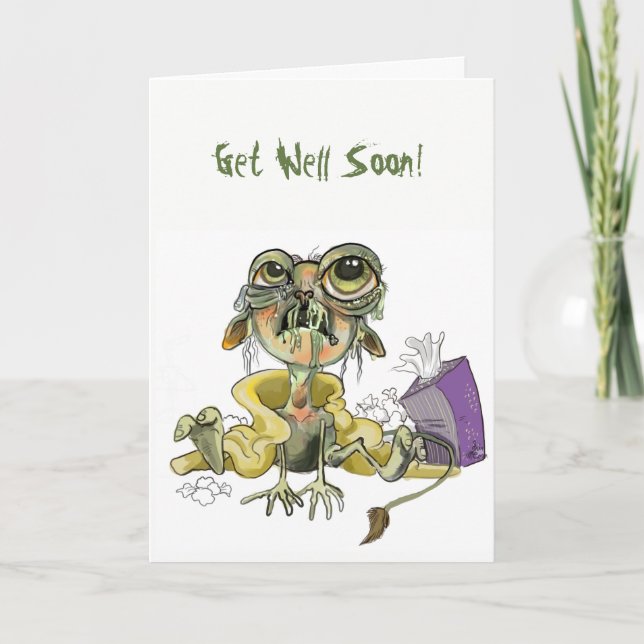 Carte Snot Goblin Get Well Card (Devant)