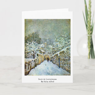 Carte Snow At Louveciennes By Sisley Alfred