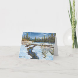 Carte "Snow Melt" de Barbara Stanton : Note Card