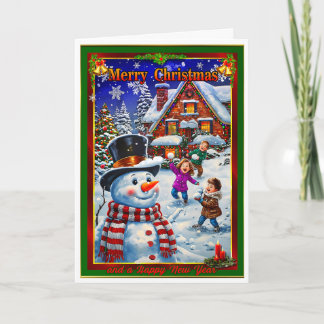 Carte Snowball de la veille de Noël