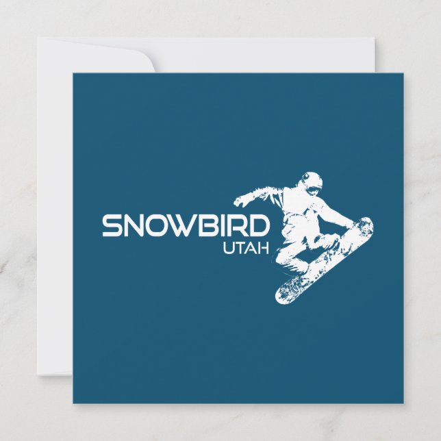Carte Snowbird Utah Snowboardeur (Devant)