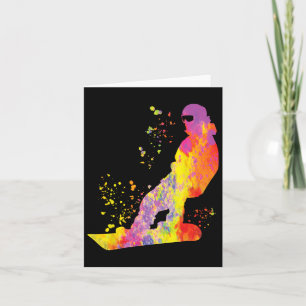 Carte Snowboard coloré Snowboard Snowboard 6