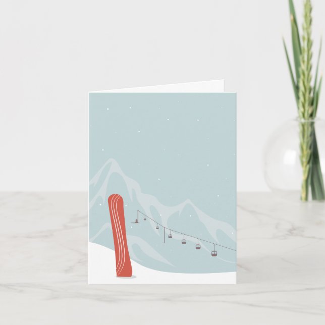 Carte Snowboard et remontée mécanique en hiver Wonderlan (Devant)