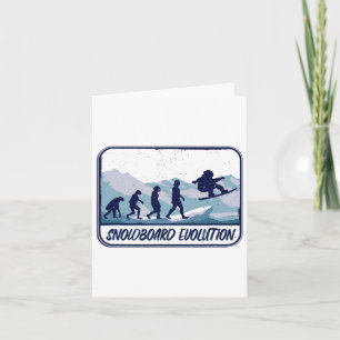 Carte Snowboard Evolution Circuler Sur Les Pistes De Dép