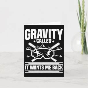 Carte Snowboard Lover Gear Ski Slope Vacances hiver Sno