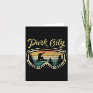 Carte Snowboard Park City Utah Lunettes démontées Big Ai