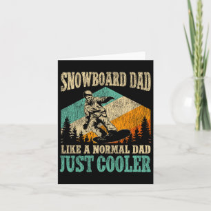 Carte Snowboard Snowboard Papa Père Père Vintage Retro S