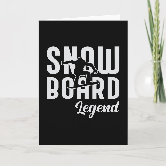 Carte Snowboard Snowboard Snowboard Snow Snow Funny Cade (Devant)