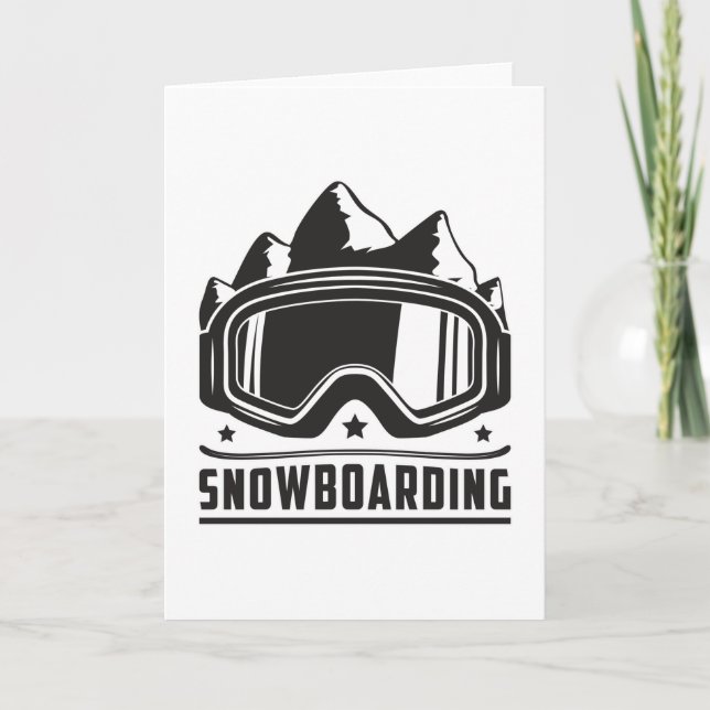 Carte Snowboard Snowboard Snowboard Snowboard Idée cadea (Devant)