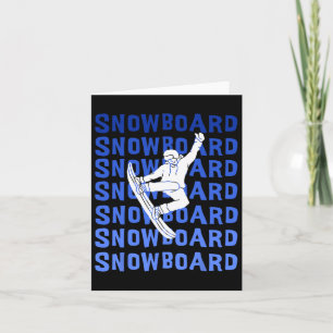 Carte Snowboard Snowboarder Shredding Kids Sports d'hive