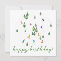 Snowboarder Snowboard Illustration Anniversaire