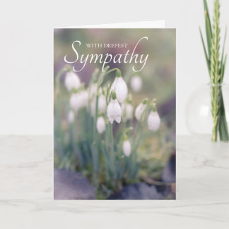 Carte Snowdrops Sympathy Card