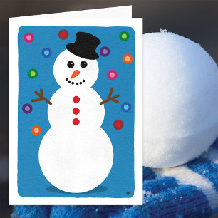 Carte Snowman Blank