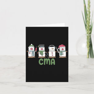 Carte Snowman Cma Nurse Noël Certifié Médicale Ista