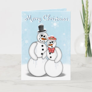 Carte Snowman de Noël
