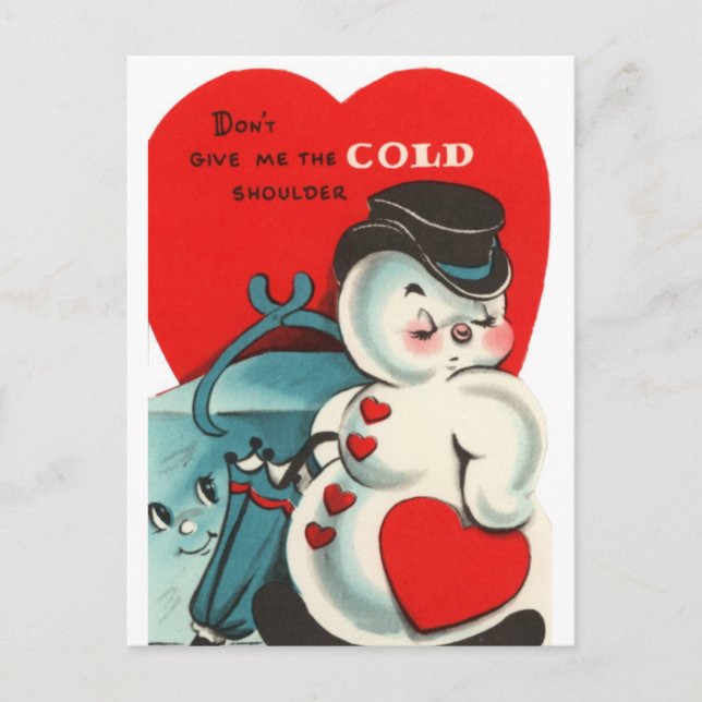 Carte Snowman Valentine (Devant)
