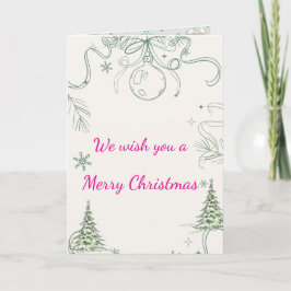 Carte Snowy Pines & Peace