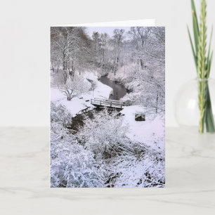 Carte Snowy Town Brook Plymouth MA
