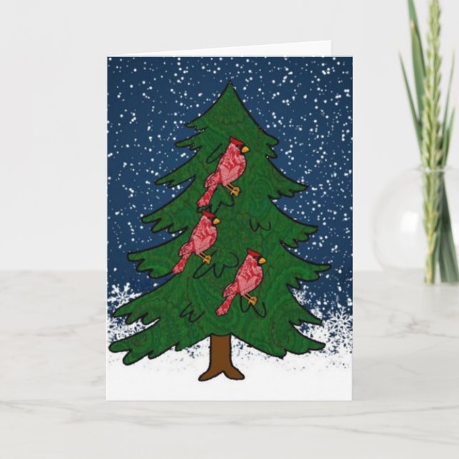 Carte Snowy Tree (Devant)