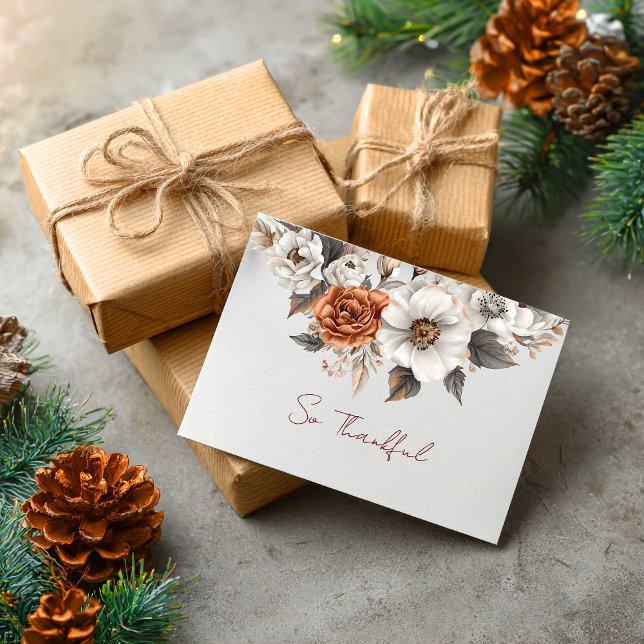 Carte So Thankful Soft Autumn Blooms Card (Créateur téléchargé)