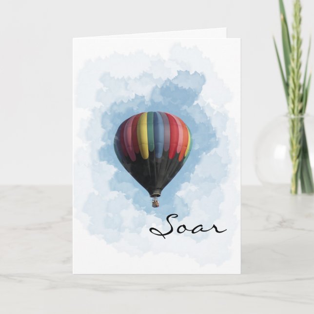 Carte Soar graduation Hot Air (Devant)
