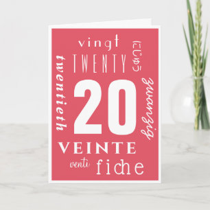 Carte Sobre 20 ans