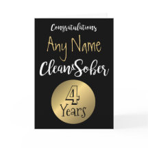Carte Sobriety 12 étape sobre anniversaire anniver