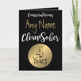 Carte Sobriety 12 étape sobre anniversaire anniver