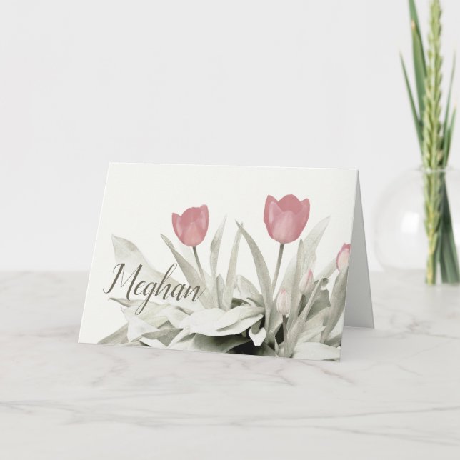 Carte Sobriety Anniversaire Tulips (Devant)