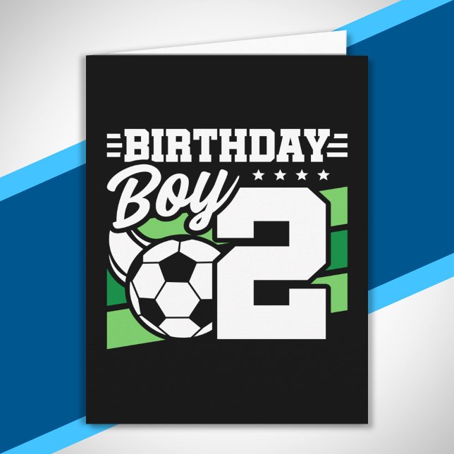 Carte Soccer Anniversaire - Garçon de 2 ans - 2e Anniver (Créateur téléchargé)