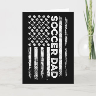 Carte Soccer Dad American Flag Patriotic Father's Day 