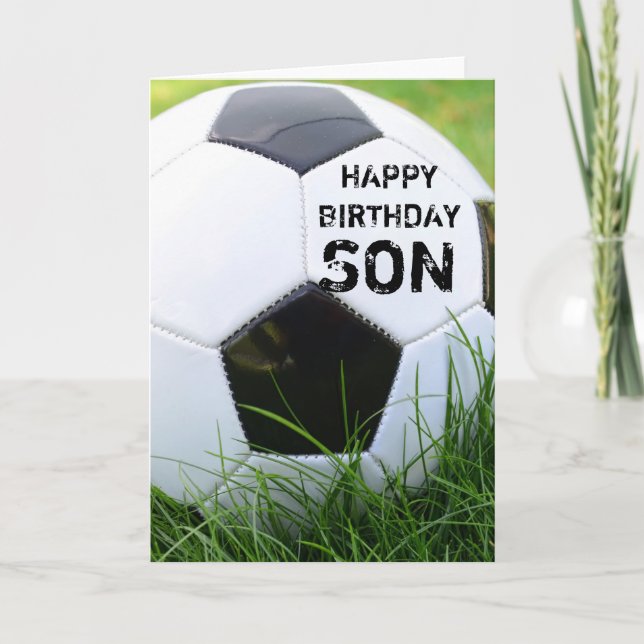 Carte Soccer Joyeux Anniversaire (Devant)