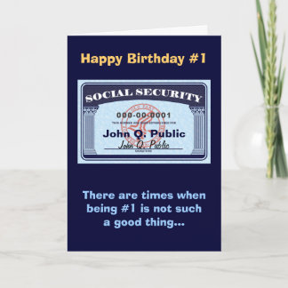Carte Social Security Card - change text