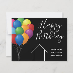 Carte Société immobilière Ballons personnalisés pour joy