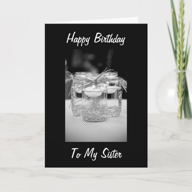 CARTE SOEUR / BEST AMI ANNIVERSAIRE PAR CANDLELITE (Devant)
