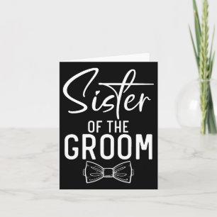 Carte Soeur De La Mariage Groom