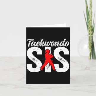 Carte Sœur de Taekwondo Combattante de Taekwondo
