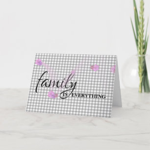 Carte Soeur en beaux-parents Anniversaire Grey En vichy