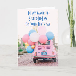 CARTE SOEUR EN DROIT POUR VOTRE ANNIVERSAIRE