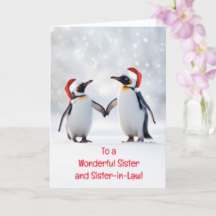 Carte Soeur et Soeur en Droit Joyeuses Fêtes de Noël