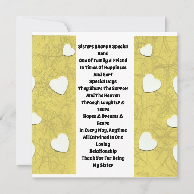 Carte Soeur Inspirante (Devant)