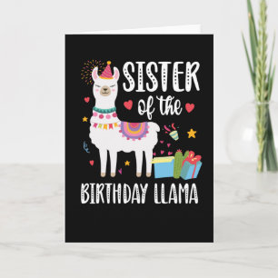 Carte Soeur Llama Correspondant Llama Anniversaire