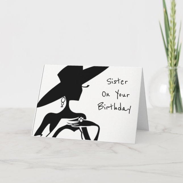 CARTE **SOEUR-VOUS ÊTES BEAU** SOUHAITS D'ANNIVERSAIRE (Devant)