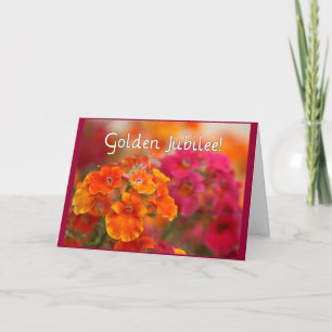Carte Soeurs 50e Jubilé—Cadeaux de design floral