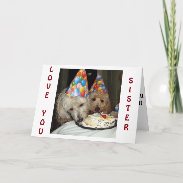 CARTE SOEUR'S BANTHDAY-RAPPELEZ-VOUS TOUT CE QUE NOUS AV (Devant)
