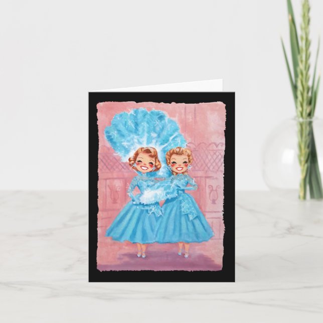 Carte Soeurs White Christmas Movie 1954 Xmas Pajam (Devant)