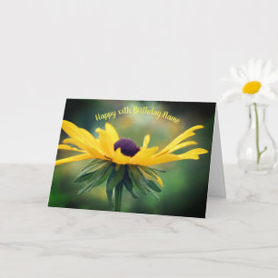 Carte Soft Black Eyed Susan Personnalisé Anniversaire 