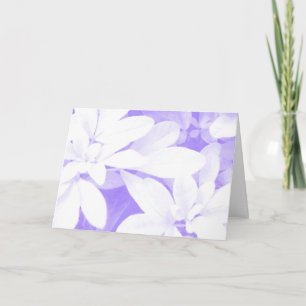 Carte Soft Feuille Purple 'Happy Mother's Day'