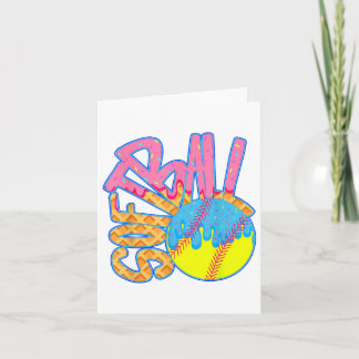Carte Softball Drip Pour Garçons Ice Cream Drip Jeunes G