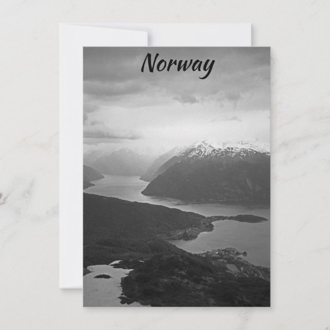 Carte Sognefjord, Norvège (Devant)
